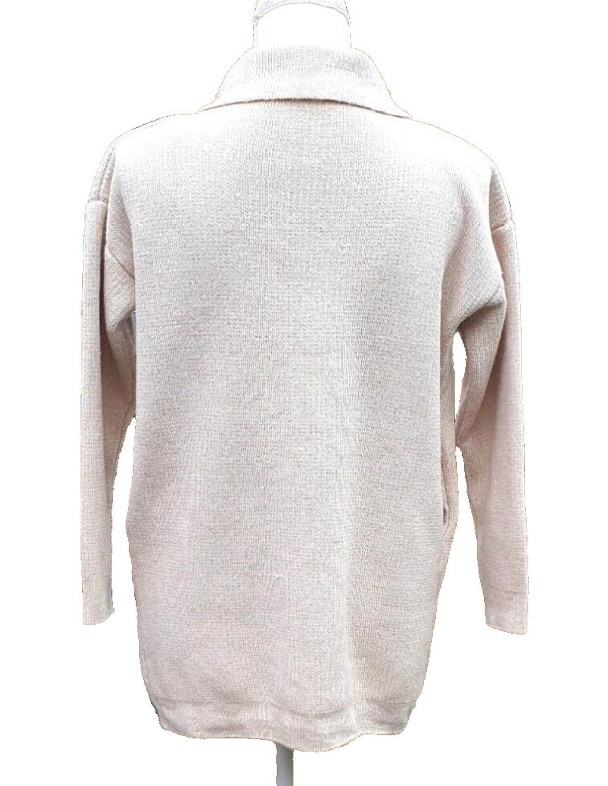 Airydress Knit Shirt Cardigan Button Detail Collared Women's One Size