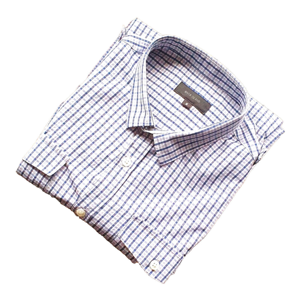 River Island Check Shirt Men's UK Size Medium M