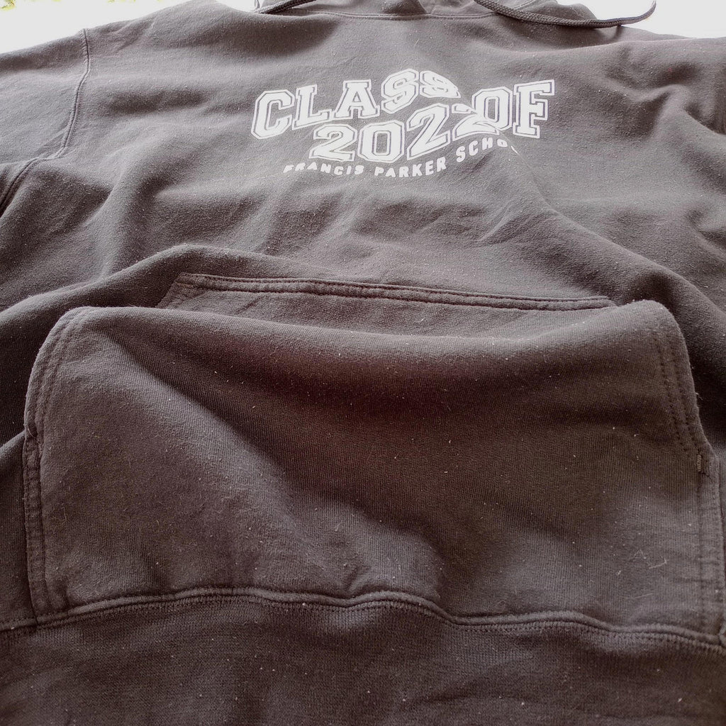 Port & Company Black USA Jr School Hoodie Men's UK Size L Black Jersey Hooded Pockets Class Of 2022