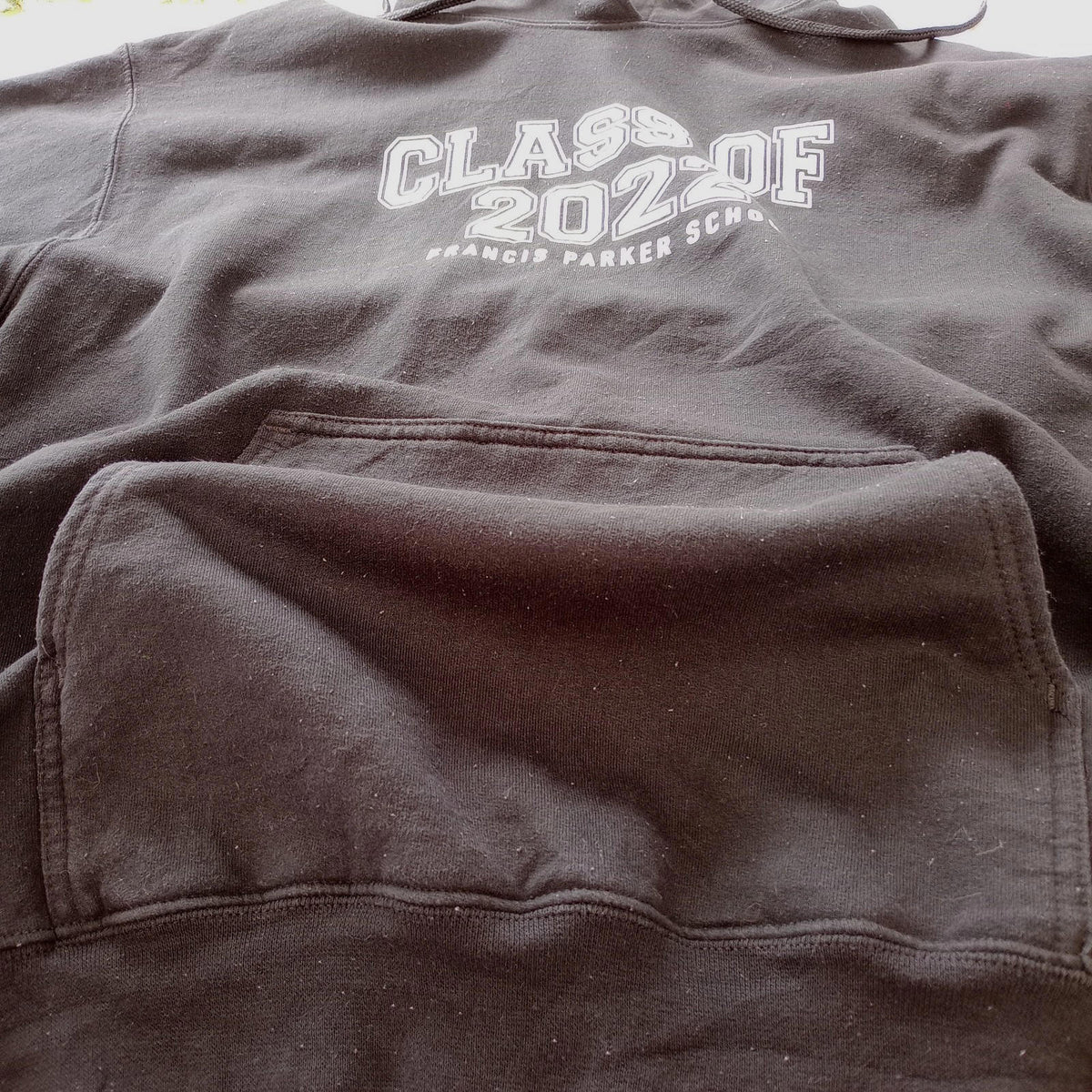 Port & Company Black USA Jr School Hoodie Men's UK Size L Black Jersey Hooded Pockets Class Of 2022