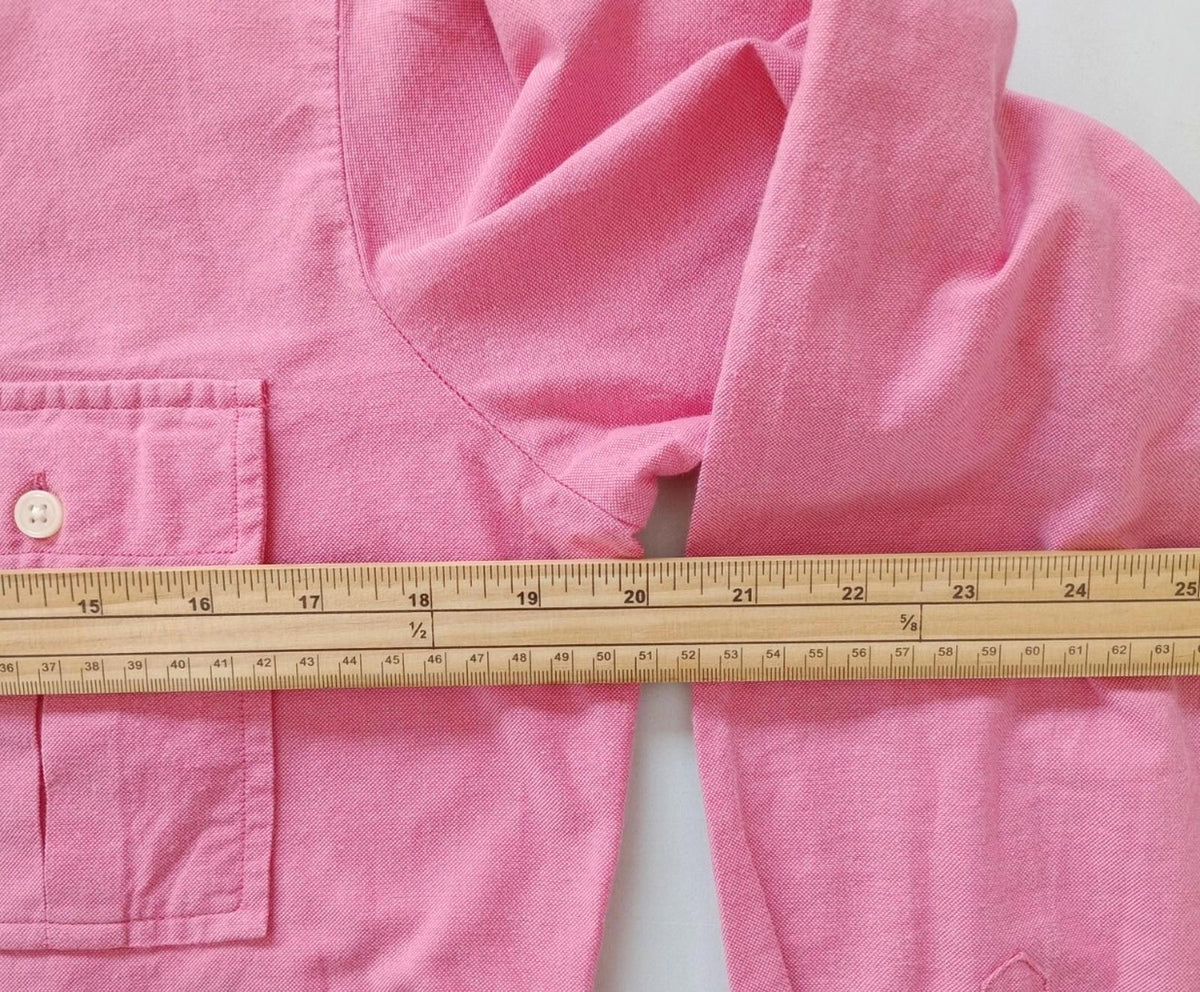 Tommy Hilfiger Shirt Men's UK Size S Pink Long Sleeve Pockets 100% Cotton