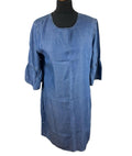 Peacocks Thin Denim Smock Dress Mini Short Sleeve Women's UK Size 12 Summer