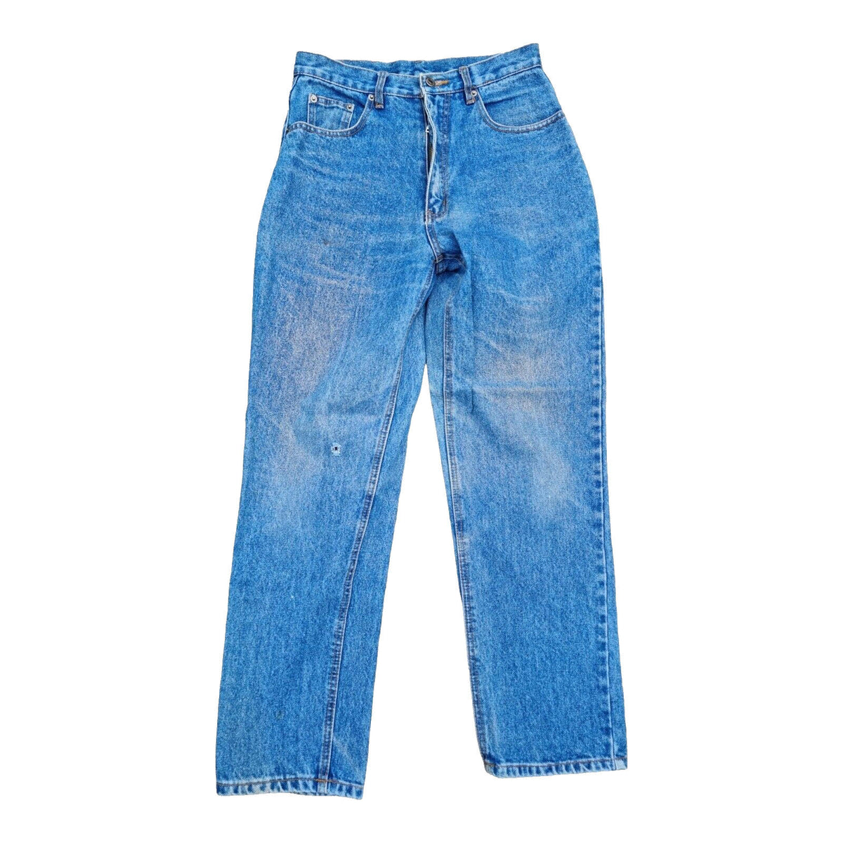 Georgio Rivera Retro Jeans Men's UK Size W30 L30 Blue Denim Straight Leg 90's