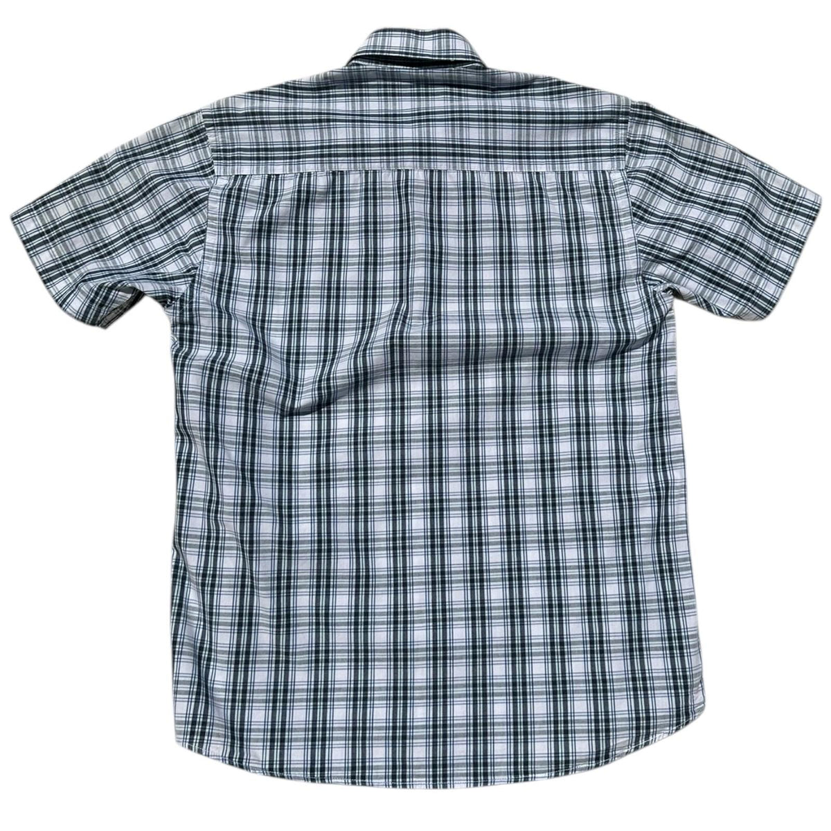 Easy Shirt Short Sleeve Check 100% Cotton Men's UK Size Small S