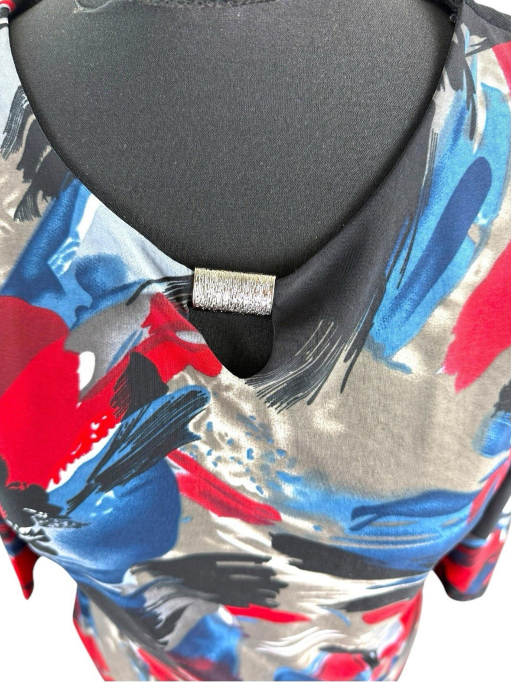 Bassini Multicolour Top Layered  Blouse 3/4 Sleeve Women's UK Size 12