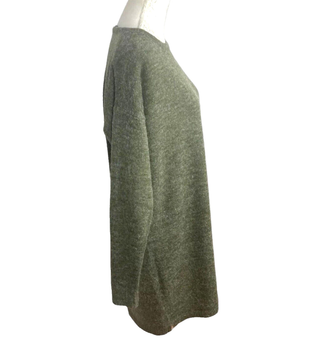 VILA Khaki Vila Jumper Dress Green Over Sized Summer Women's UK Size M