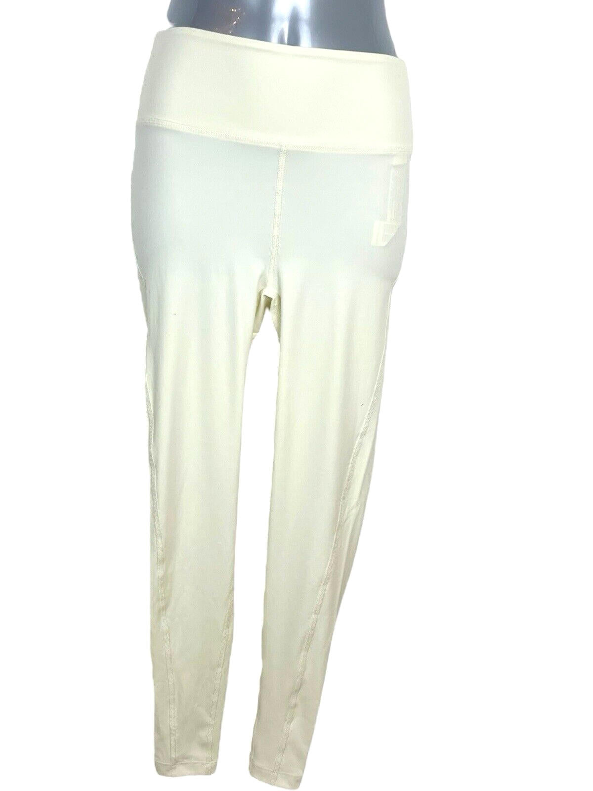 Stradivarius Ivory Lycra Active Wear Leggings Sculpt Fabric Women’s UK Size XS