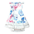 Quiz Occasion Dress Floral A-Line Off Shoulder Women's UK Size 10