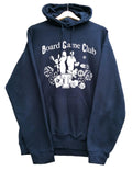 Gildan Navy Graphic Print Hoodie Men's Size M Navy Blue Jersey Board Game Club