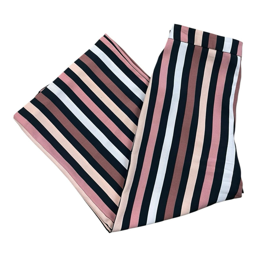 Miss Selfridge Shirred Co-Ord Set Women's UK Size 8 Petite White Multi Stripe Strapless