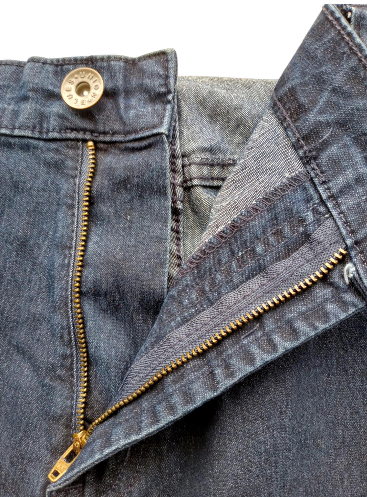 Union Navy Blue Union Denim Jeans Navy Men's UK Size 46"W 31"L
