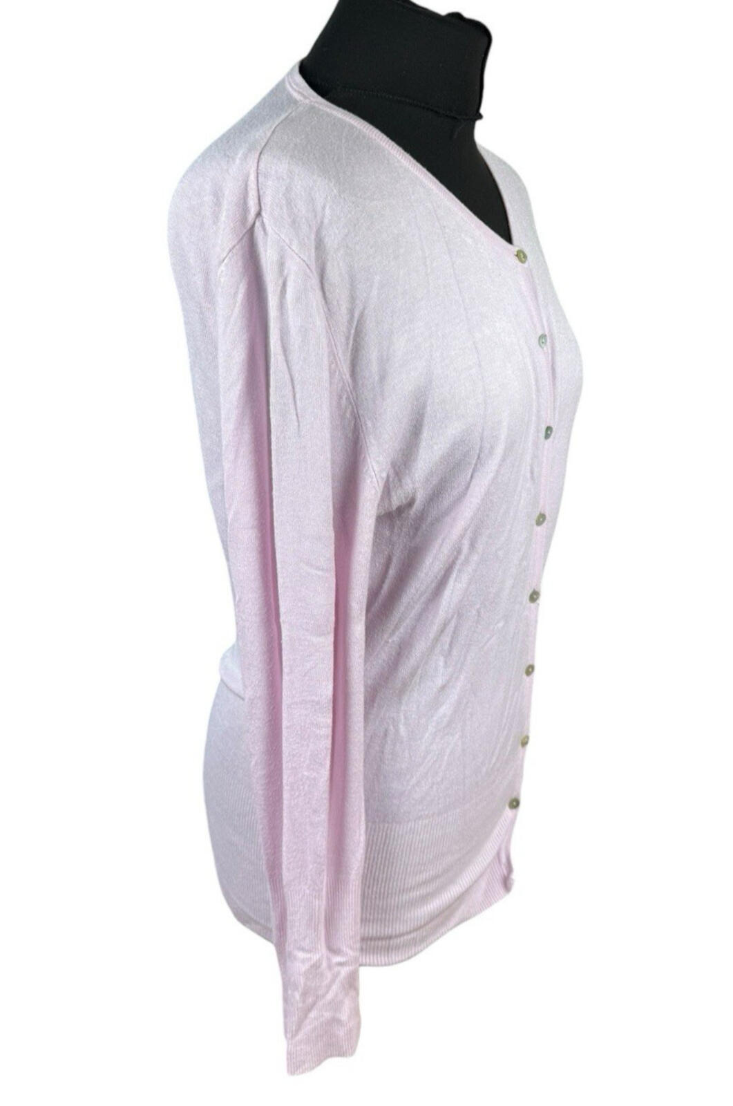 New Look Thin Cardigan Women's UK Size 8 Button Up Long Sleeve Pink