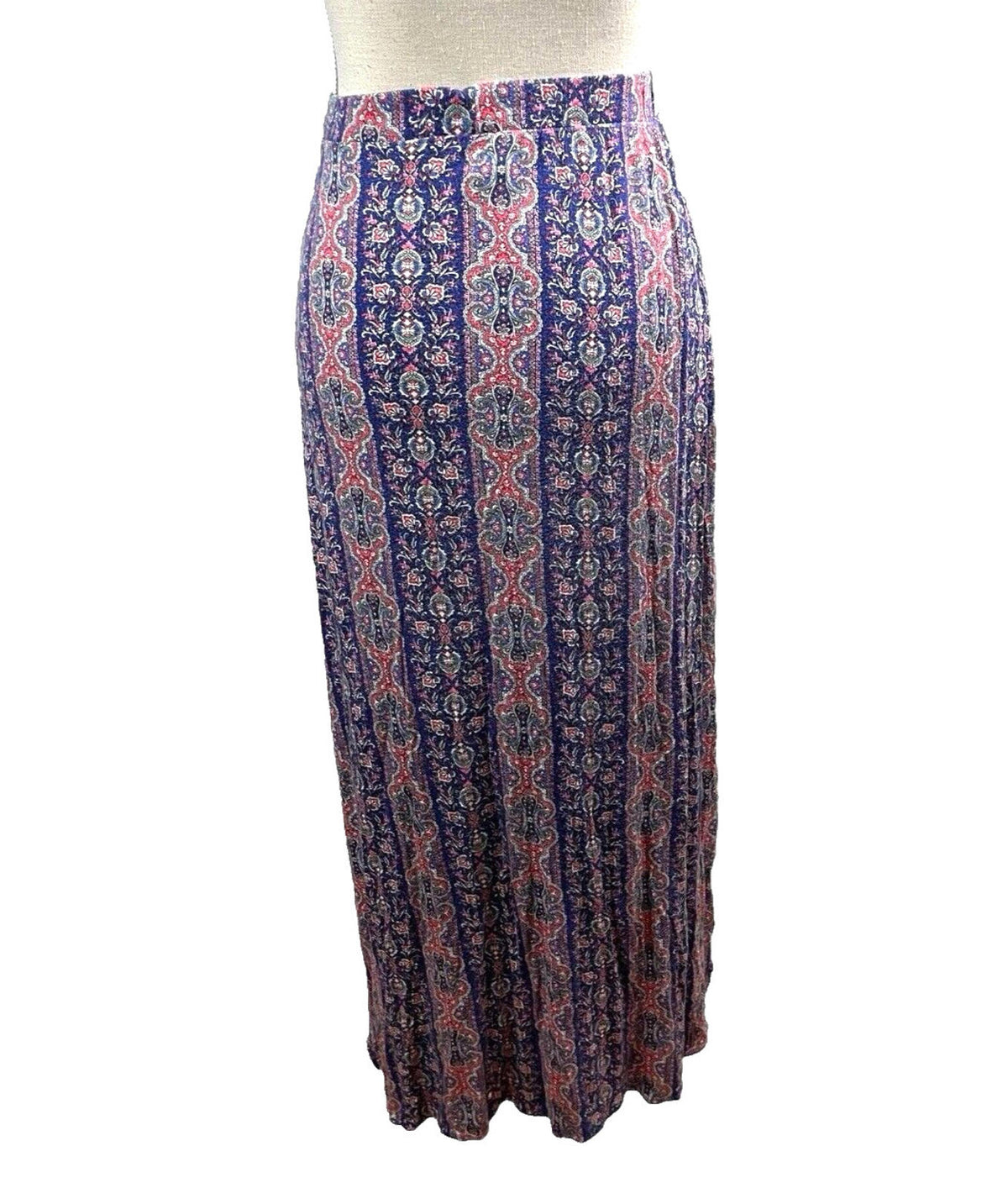 r.2.d Blue Maxi Skirt High Waist Side Slit Women's UK Size M