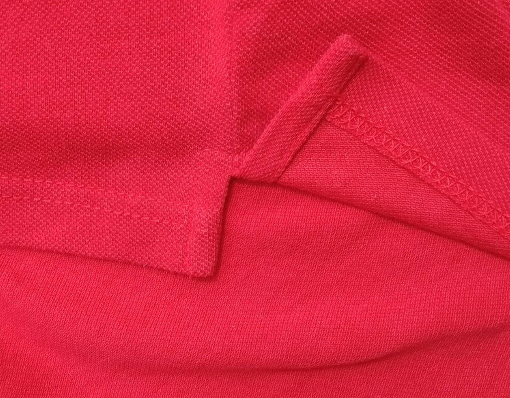 Asics Polo Shirt Men's UK Size S Red Short Sleeve Embroidered Logo Cotton Blend