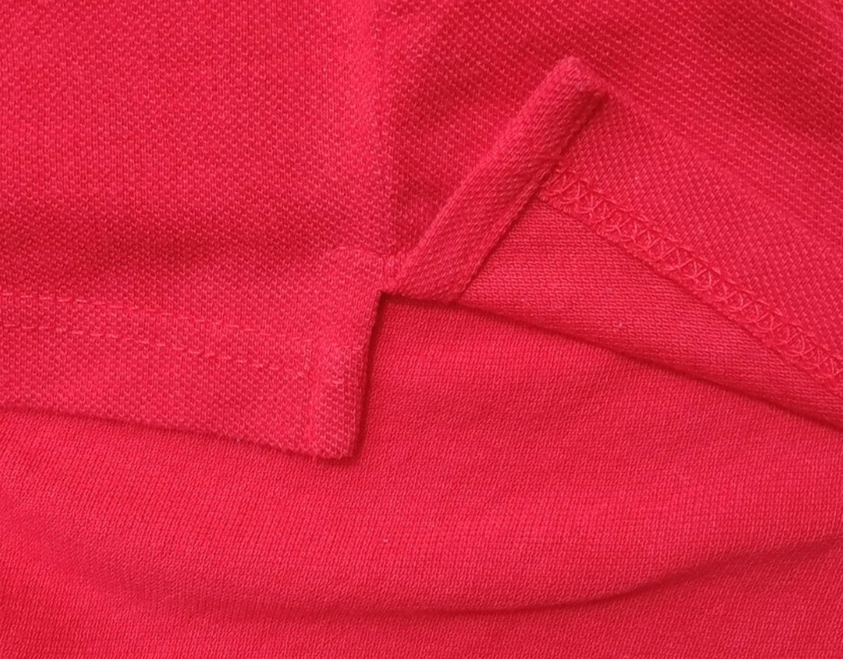 Asics Polo Shirt Men's UK Size S Red Short Sleeve Embroidered Logo Cotton Blend