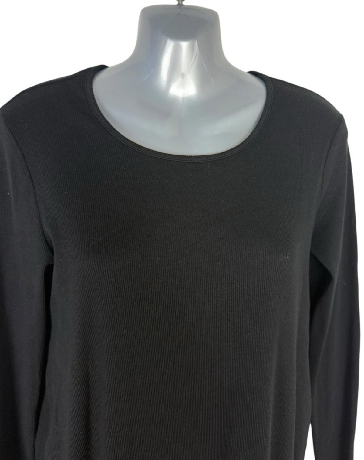 New Look Maternity Dress Black Ribbed Stretch Long Sleeve Women’s UK Size 14