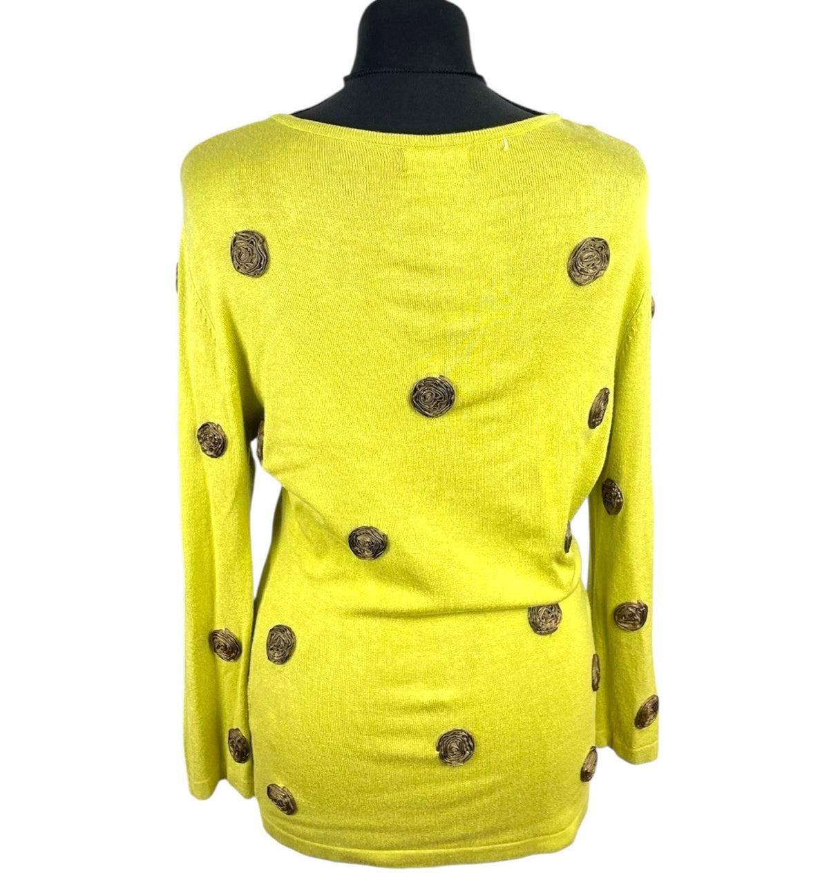 Kaliko Textured Jumper Dotted 3/4 Sleeve Women's UK Size 8
