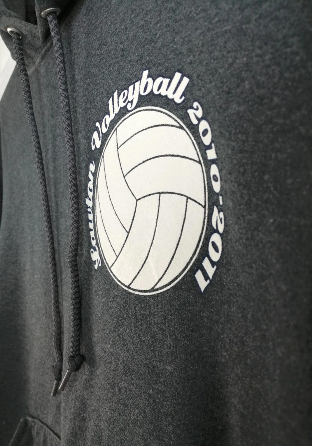 Lawton Volleyball Hoodie Men's Size M Slate Grey Jersey Hooded Pockets Sports