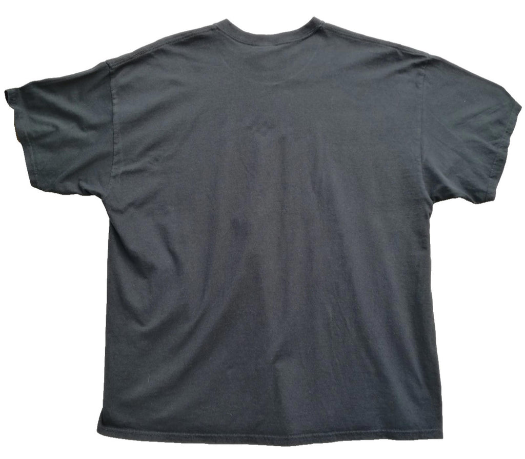 Gildan Black Gold Superhero Graphic Print T-Shirt Men's Size 2XL Crew Neck 100% Cotton