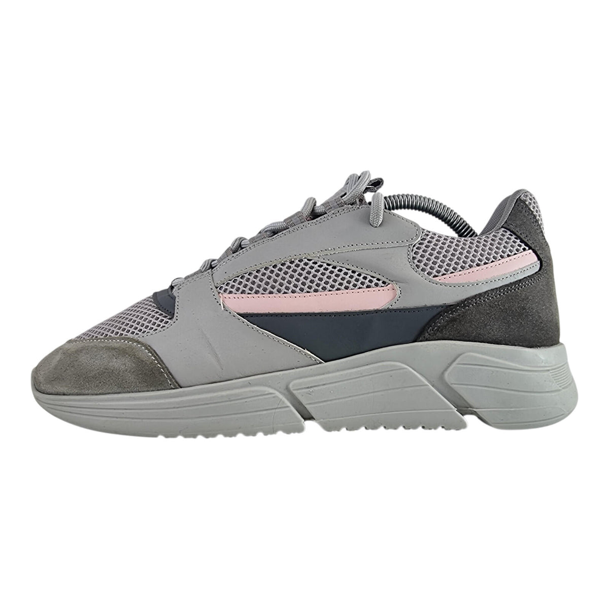Belier A Sport Runner Trainer Men's UK Size 8 Low Top Grey Pink Sneakers