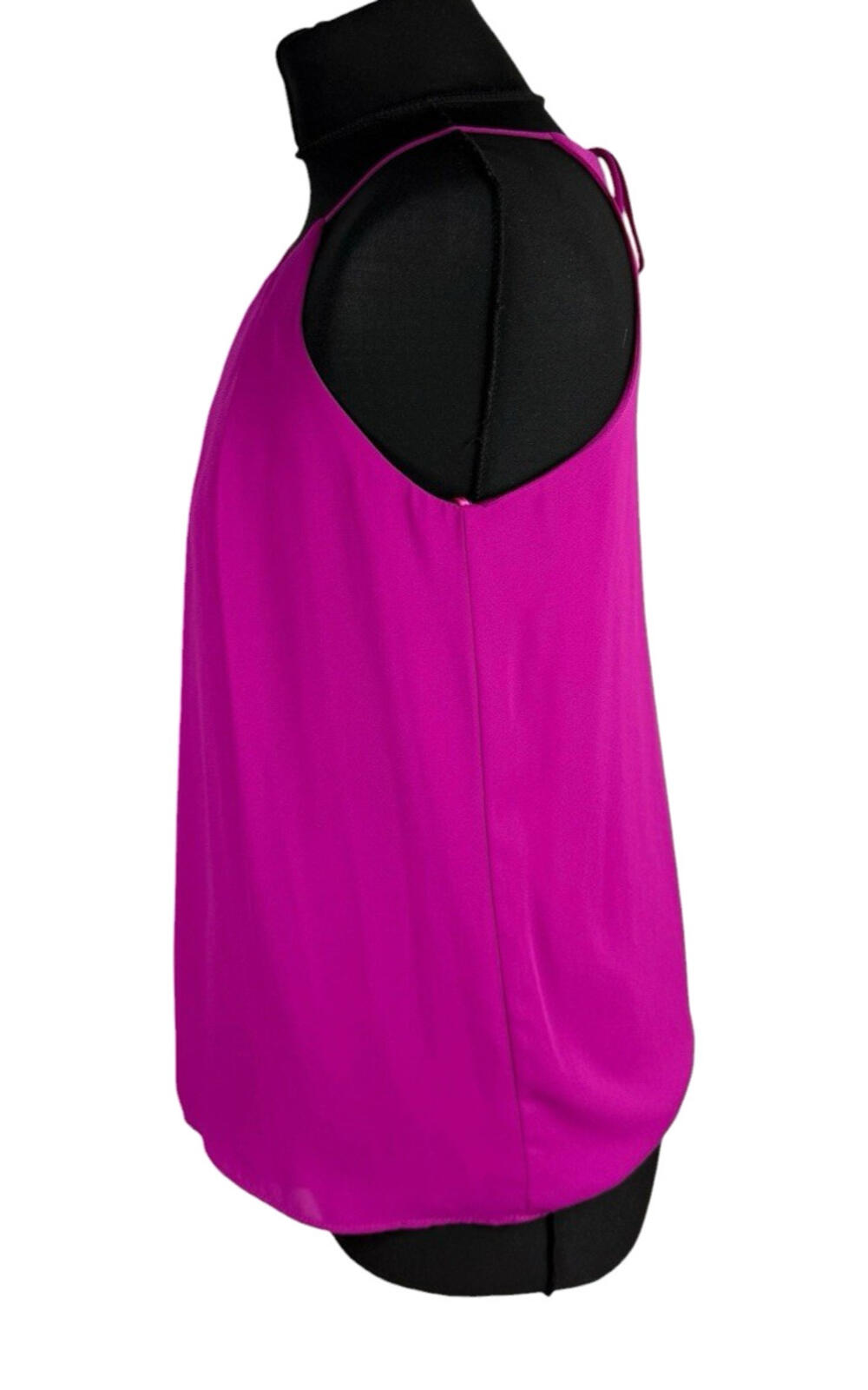 F&F Pleated Camisole Top Women's UK Size 8 Smocked Sleeveless Bright Pink