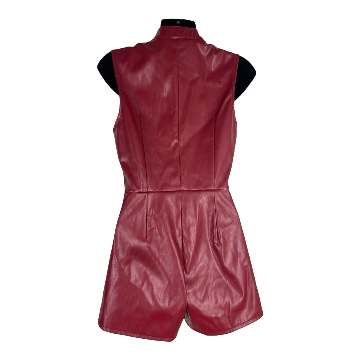 Pretty Little Thing Zip Front Playsuit Women's UK Size 8 Sleeveless High Neck