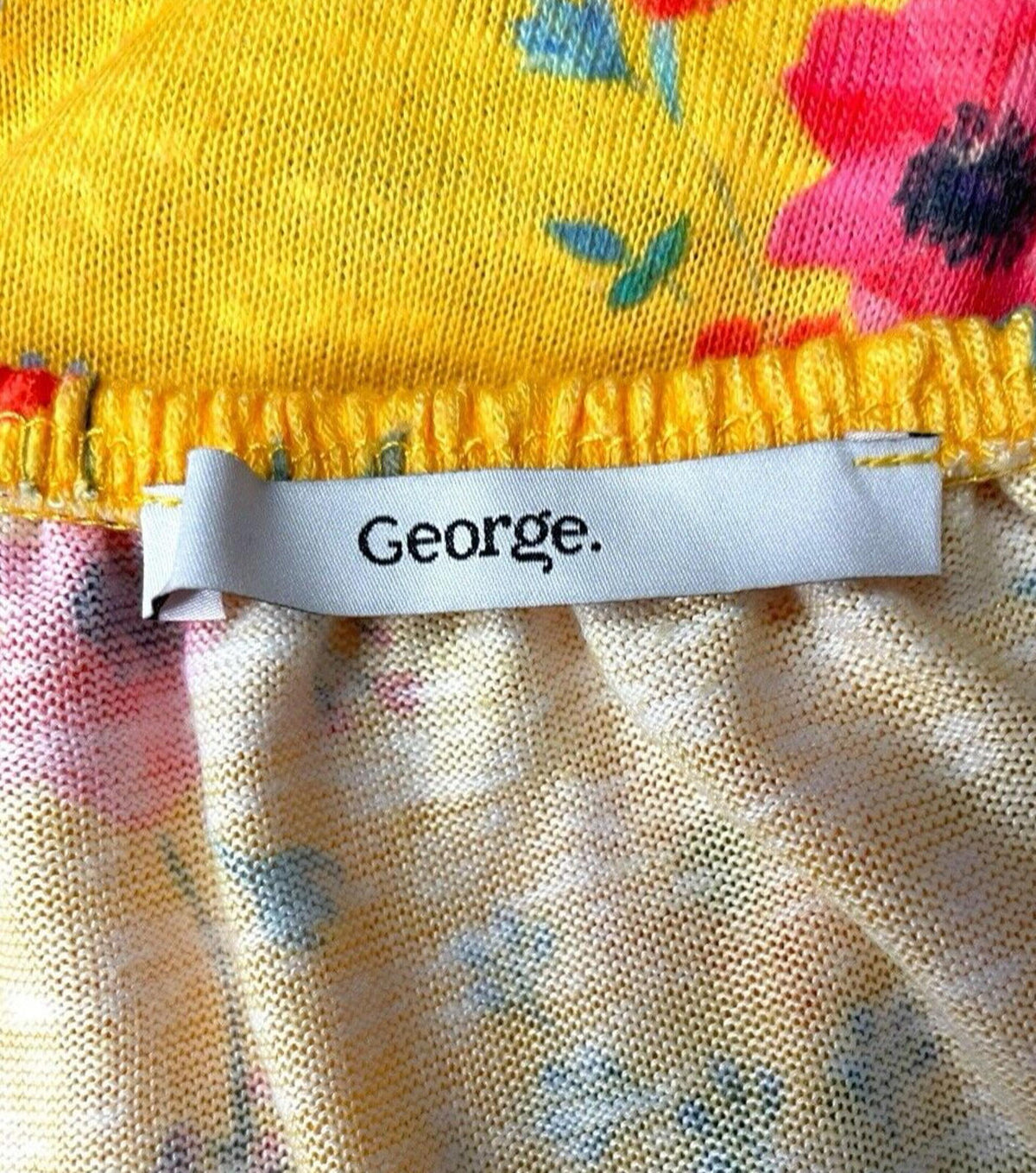 George Blouse Floral Top Off The Shoulder Women's UK Size 16