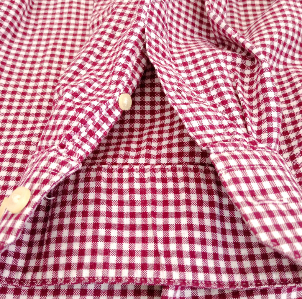 Burton Red Check Long Sleeved Shirt 100% Cotton Men's UK Size XL