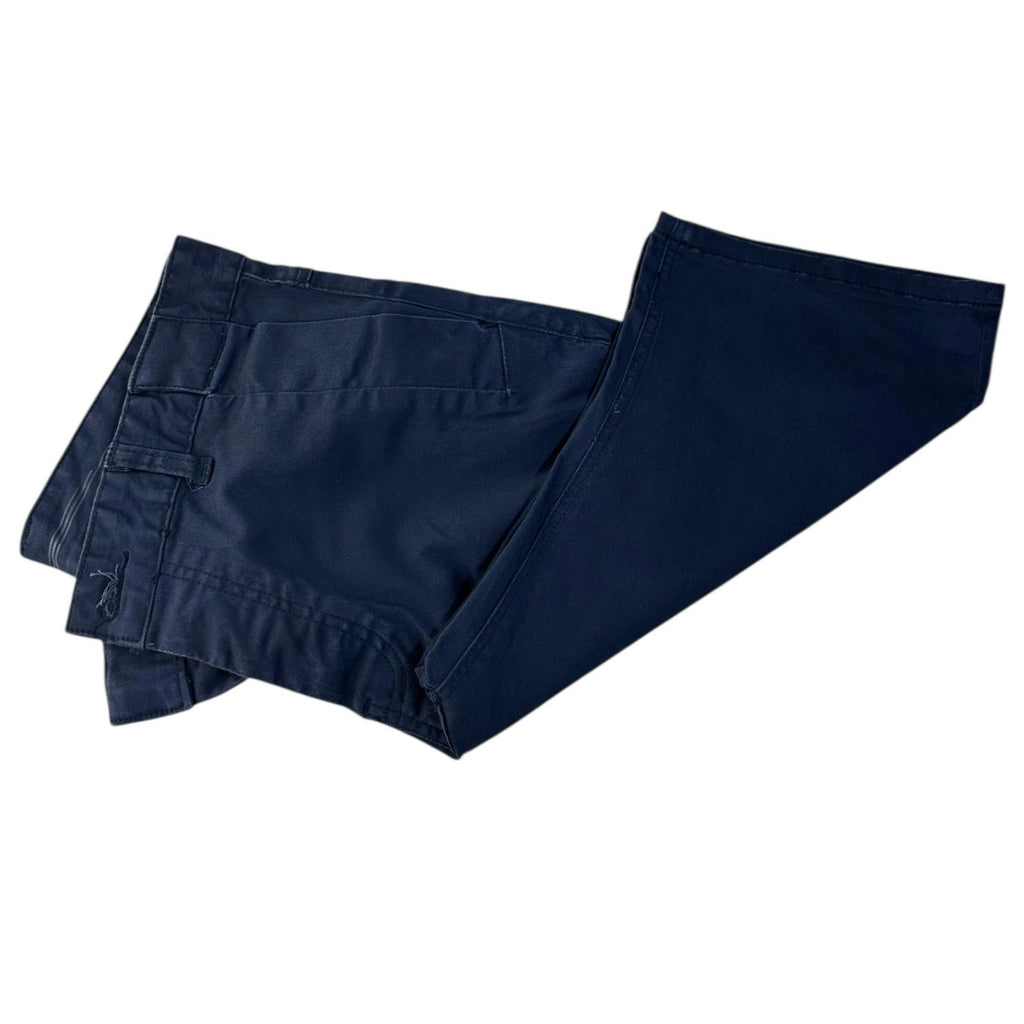 EJ Denim Shorts Men's UK Size 34 W Navy Blue Embroidered Logo Denim Button Up