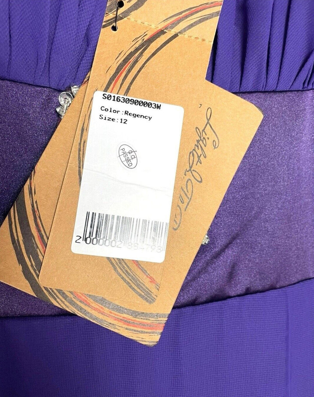 Light In The Box Occasion Dress Women's UK Size 12 Embellished Regency Purple