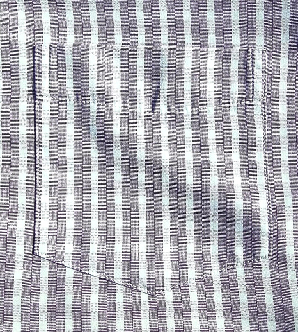Cotton Traders Shirt Check Short Sleeve 100% Cotton Men's UK Size L Large