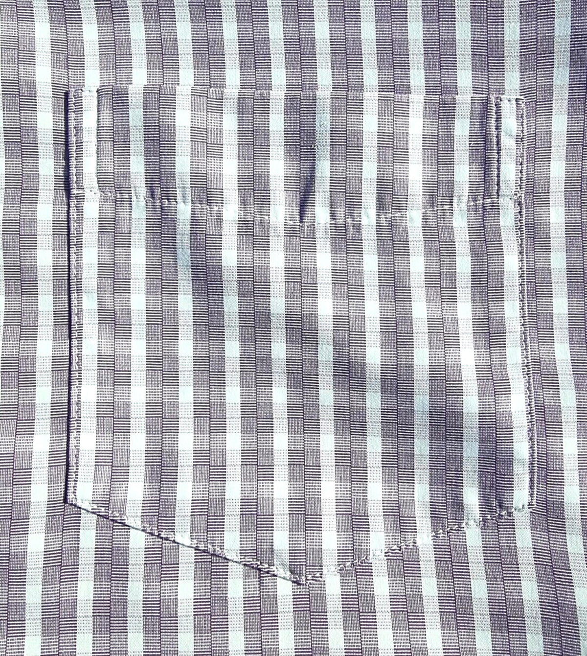 Cotton Traders Shirt Check Short Sleeve 100% Cotton Men's UK Size L Large