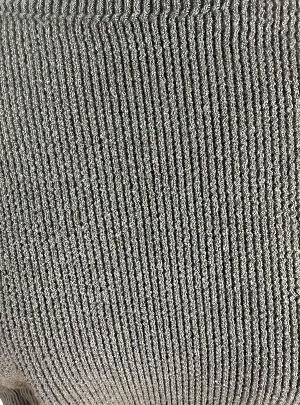 Pretty Little Thing Gray Pretty Little Thing Grey Ribbed Crop top Long Sleeve Women's UK Size 16