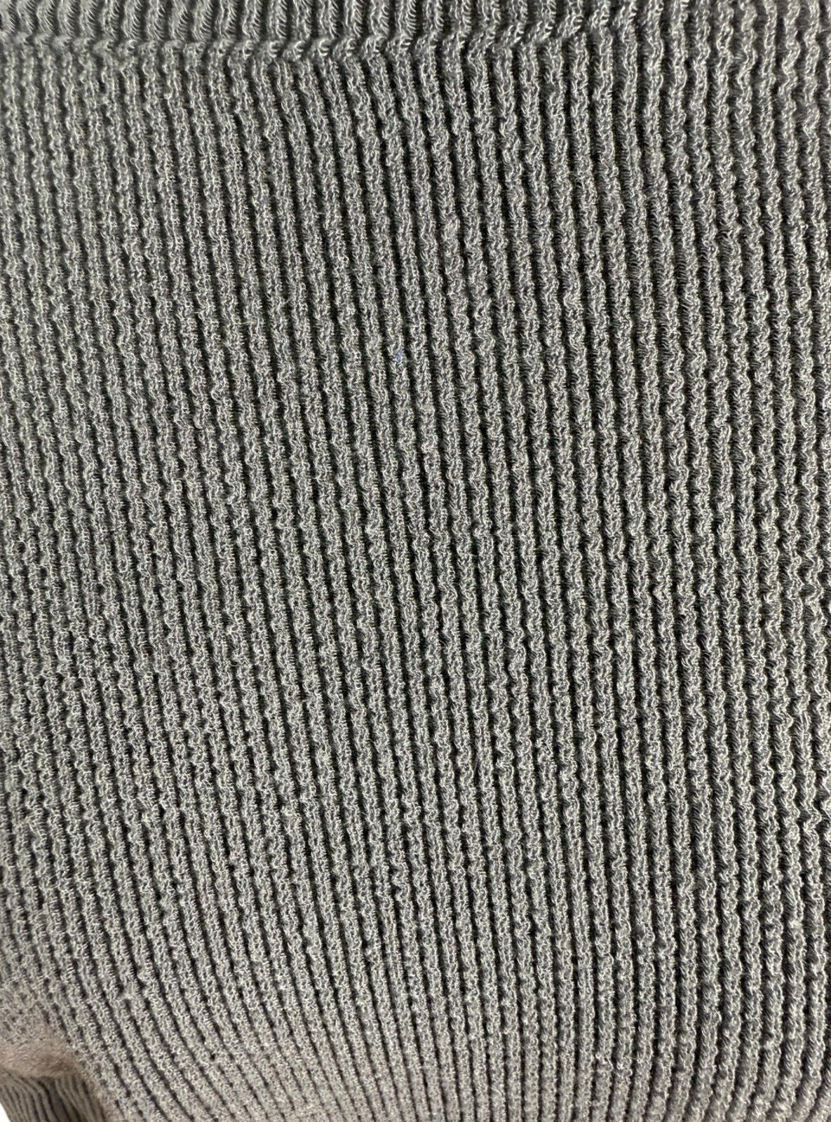 Pretty Little Thing Gray Pretty Little Thing Grey Ribbed Crop top Long Sleeve Women's UK Size 16