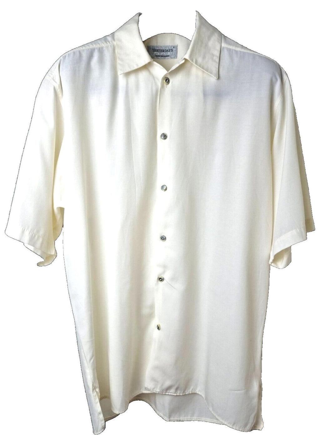 Yesterday's Men's Shirt Short Sleeve  42"-44" Chest 15" Collar Size Large