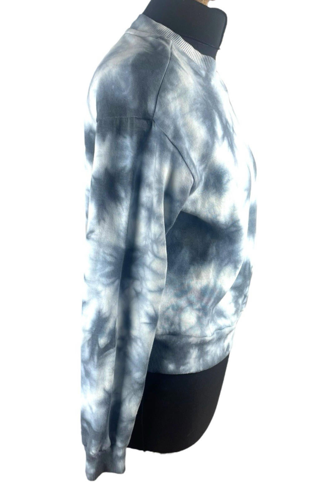 90 Degree Grey Sweater Jumper Tie Dye Effect Women's UK Size S