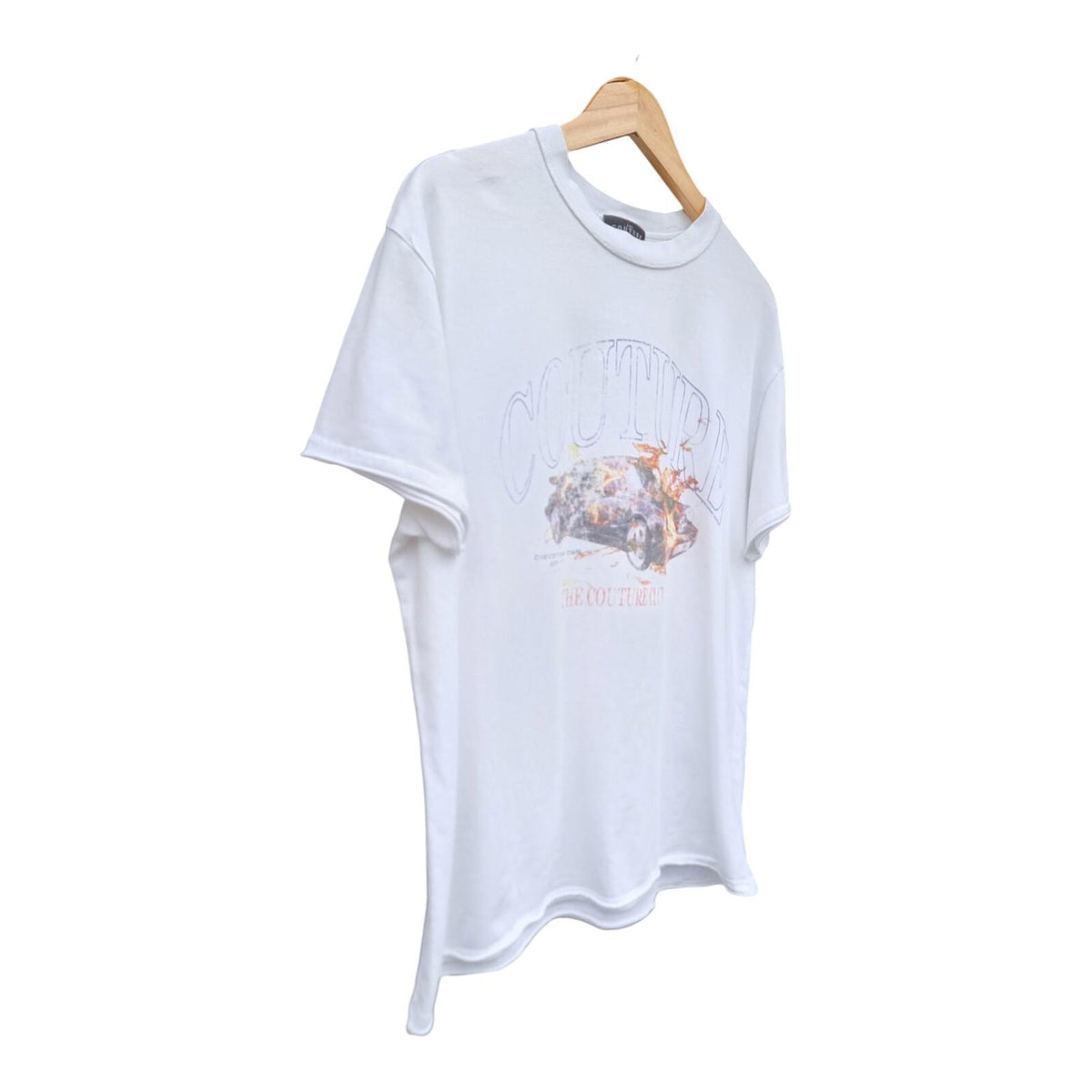 The Couture Club T Shirt White Graphic Print Men's UK Size Small