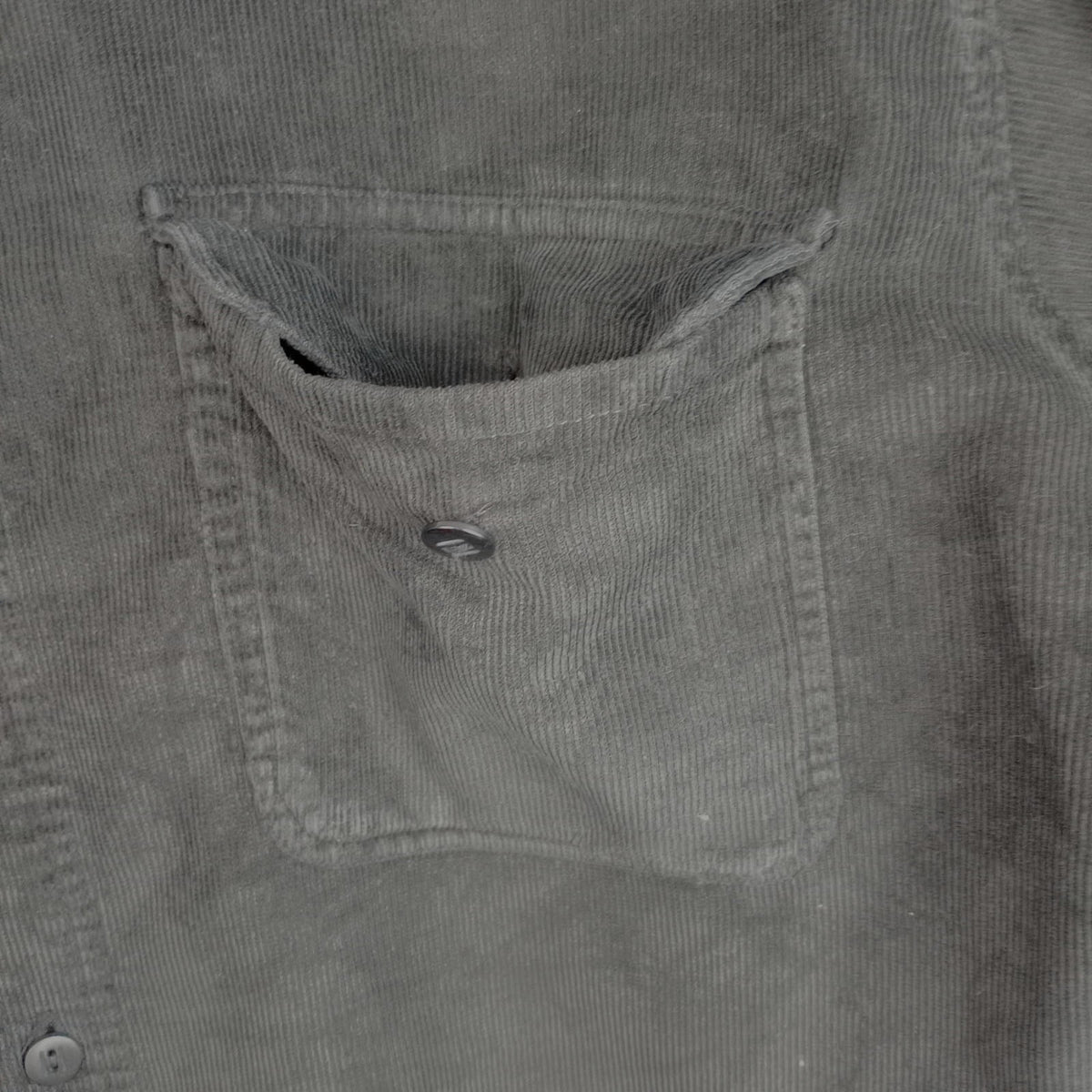Manhatten Countrystore Corduroy Shirt Men's UK Size M Long Sleeve Black Pockets