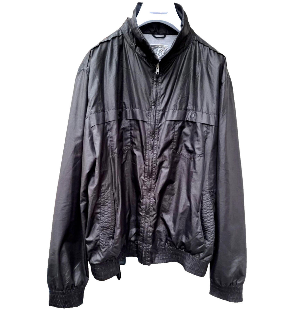 Topman Summer Jacket Black Bomber Lightweight Men's UK Size 2XL