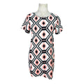 Cameo Rose Mini Dress Geometric Retro Print Women's UK Size 10