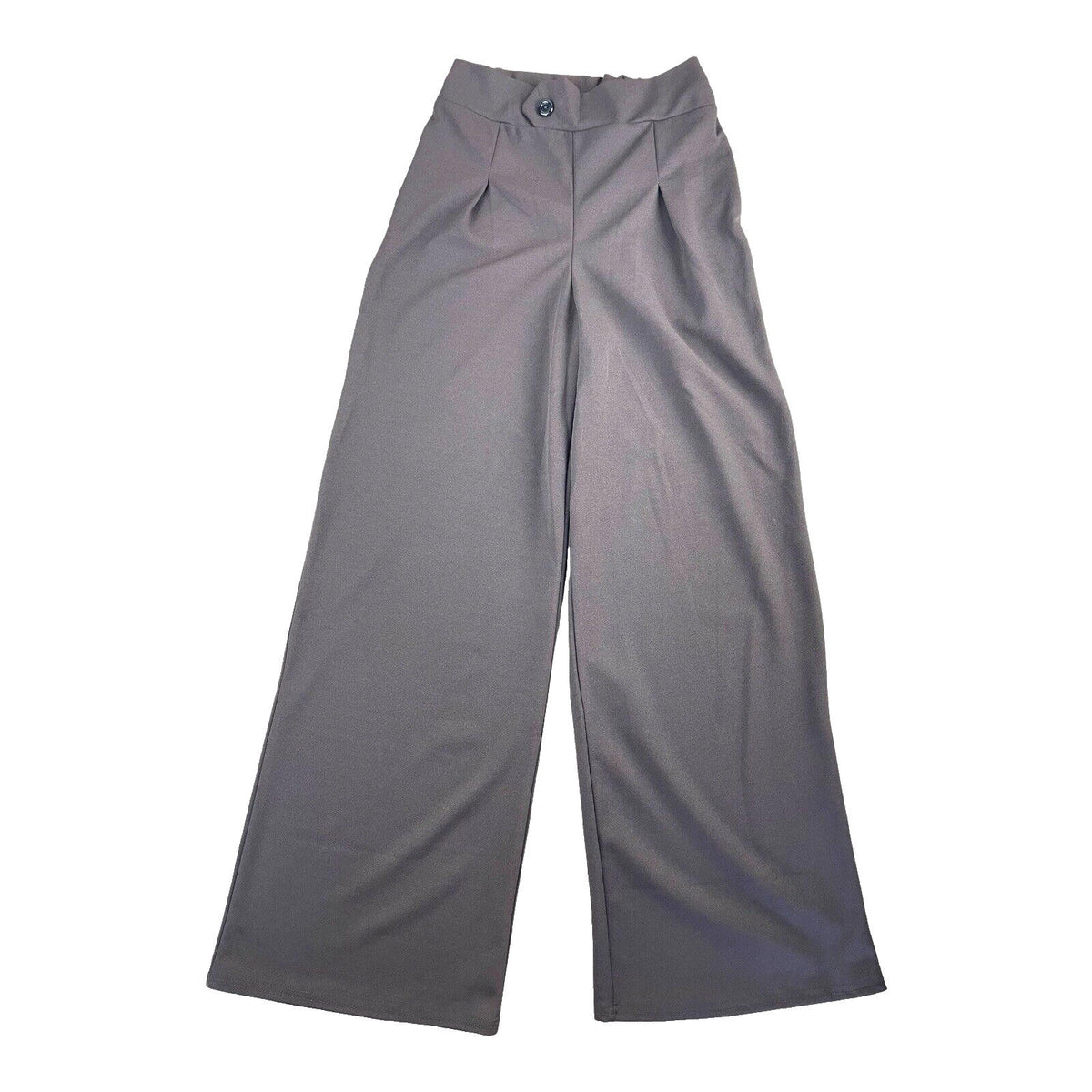 Pretty Little Thing Trousers Brown Women's UK Size 8 Straight Leg High Waist