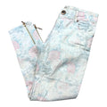 Parisian Collection Cropped Jeans Floral Print Stretch Women's UK Size 8