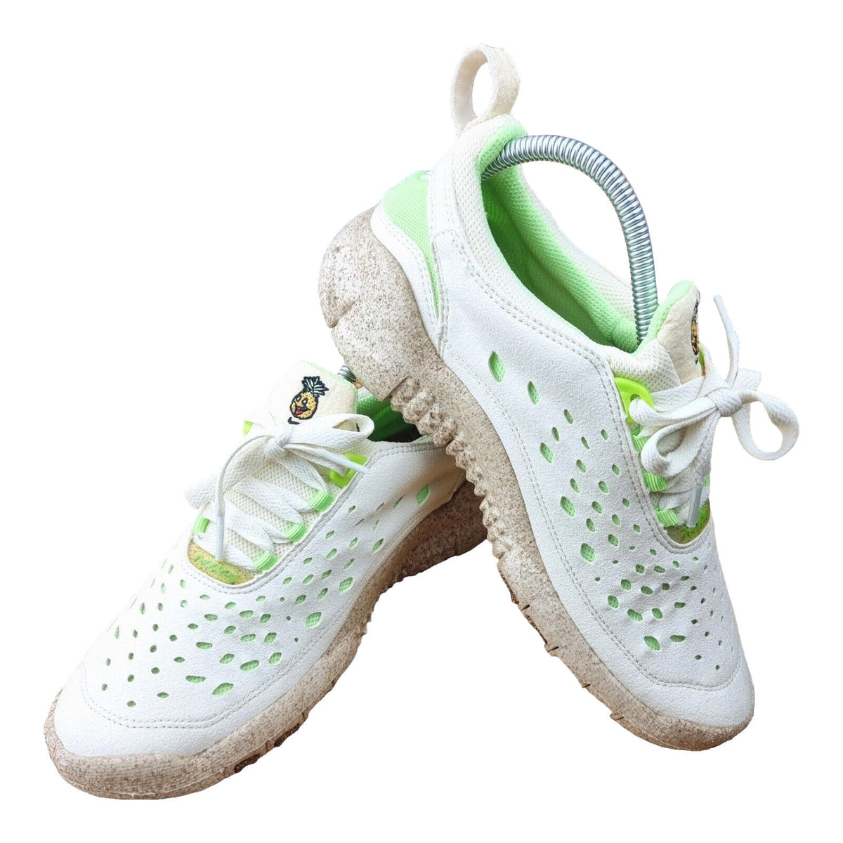 Nike Trainers Free Run Trail Premium Running Women's UK Size 7 White & Green