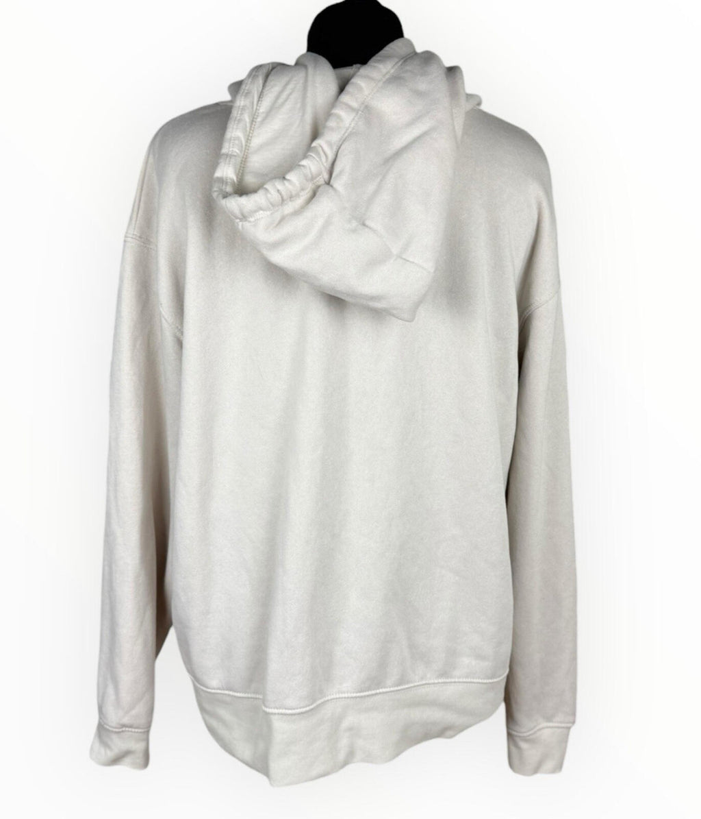 Primark Hoodie Women's UK Size M Fleece Lined Long Sleeve Jersey Beige