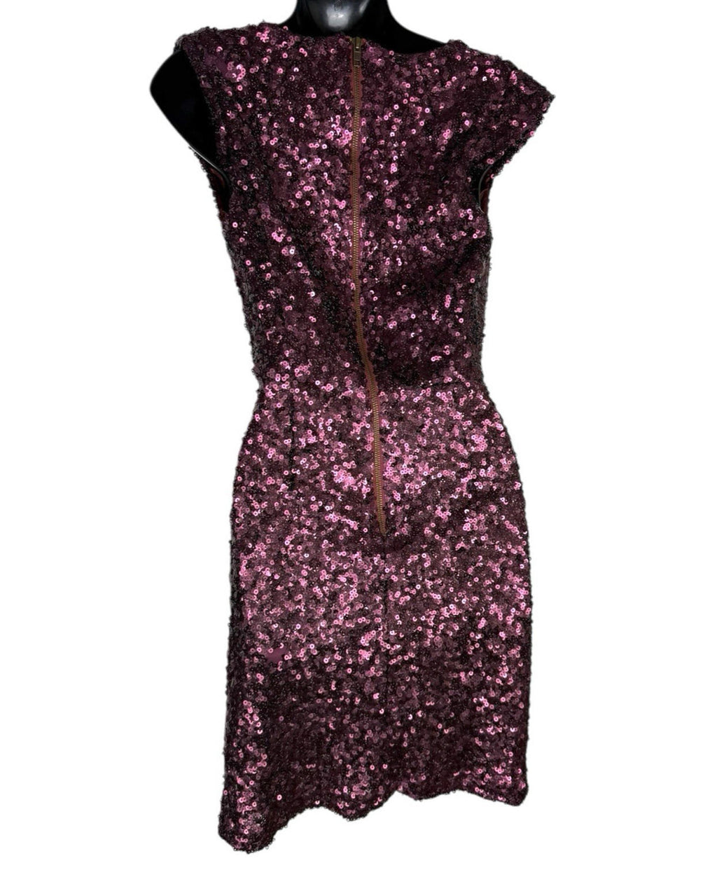 French Connection Deep Purple Sequin Mini Dress Women's UK Size 6