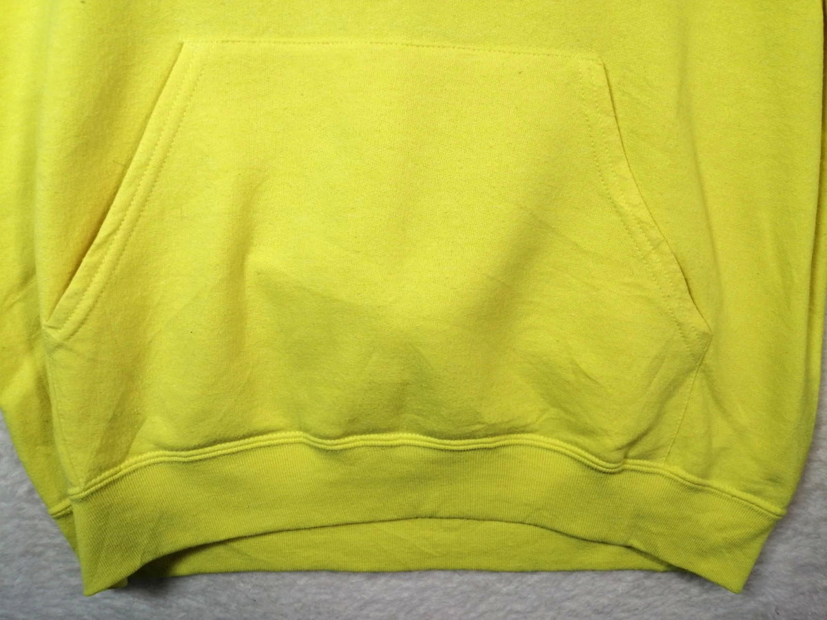 JERZEES Yellow Boston BSSC Champions Hoodie Men's Size M Yellow Jersey Hooded Pockets Sports