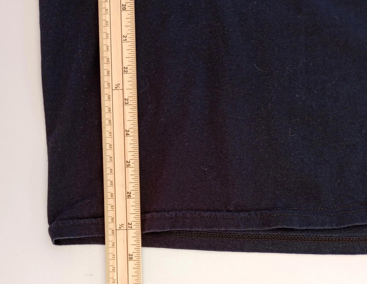Graphic Print T-Shirt Men's UK Size M Black Crew Neck 100% Cotton Christmas