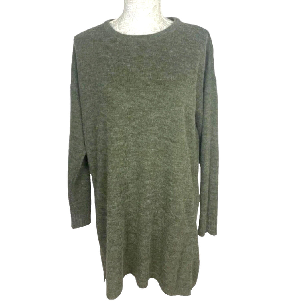 VILA Khaki Vila Jumper Dress Green Over Sized Summer Women's UK Size M