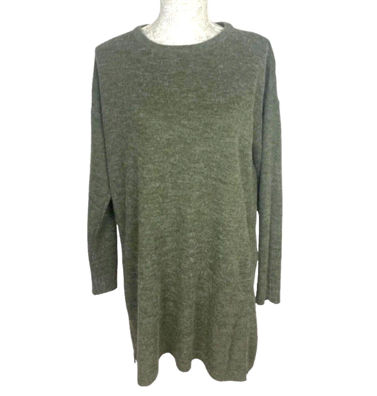 VILA Khaki Vila Jumper Dress Green Over Sized Summer Women's UK Size M