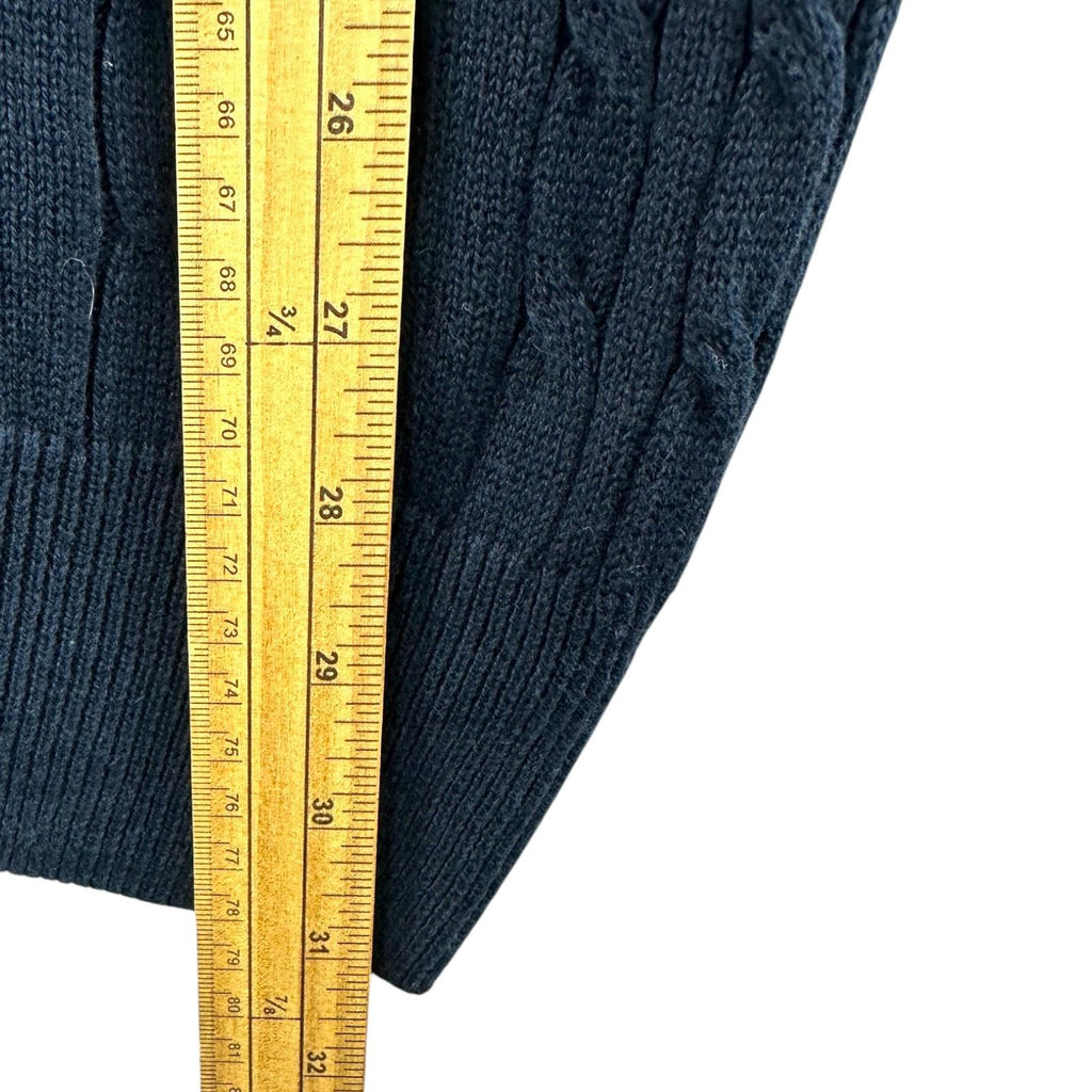 Nautica Knit Jumper Men's UK Size XL Navy Blue 100% Cotton Long Sleeve Crew Neck
